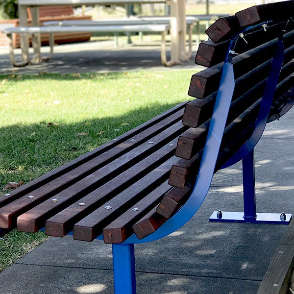 Curved Timber Park Seat