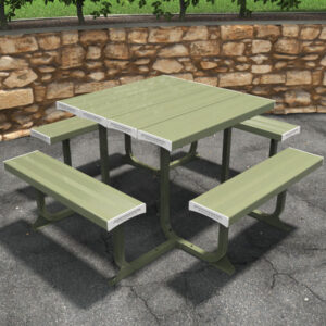 Powdercoated Aluminium Picnic Table