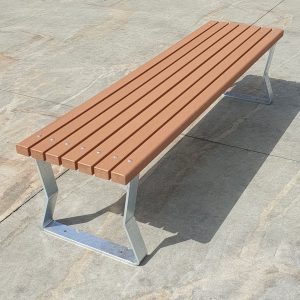 Kiama Freestanding Park Bench - Composite Battens