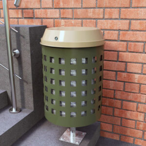 Lined Bin, Powdercoated and Galvanised Mild Steel