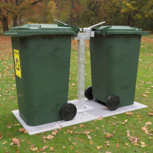 Back to Back Dual Wheelie Bin Post