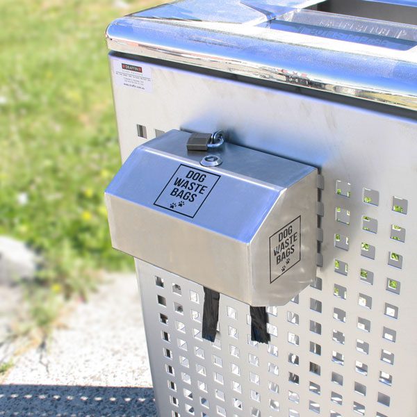 Bin surround with waste bag dispenser