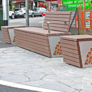 Heavy duty park benches