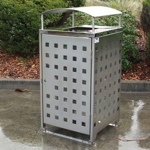 800 series wheelie bin enclosure with canopy