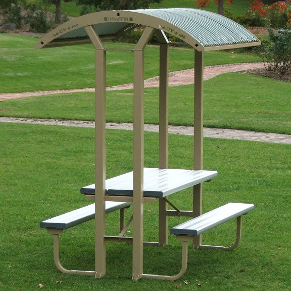 Sheltered picnic table