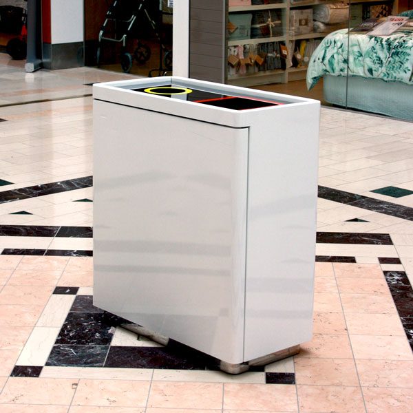 Shopping Centre Bin, Dual Liner enclosure