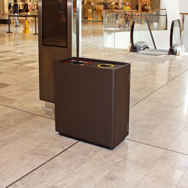 Commercial indoor bin. All Powdercoated, free standing internal bin with liners