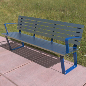 Kiama Park Seat with Aluminium Battens