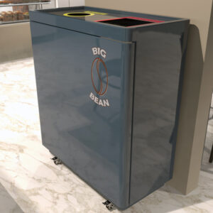 Indoor Public Bin on Casters