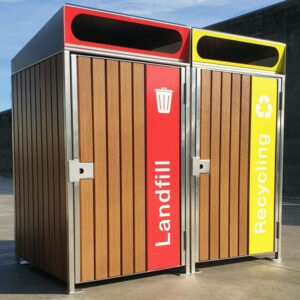 Bin Enclosure with Battens