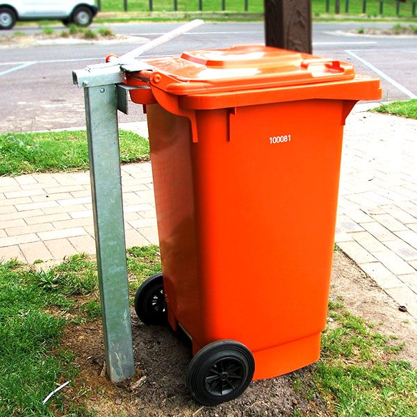 Inground Wheelie Bin Security Post