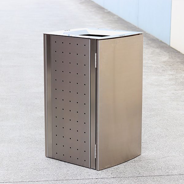 All stainless steel bin surround