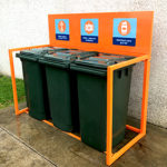 Wheelie bin corral