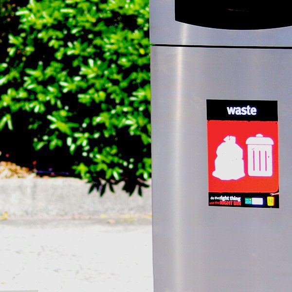 Wheelie bin surround signage