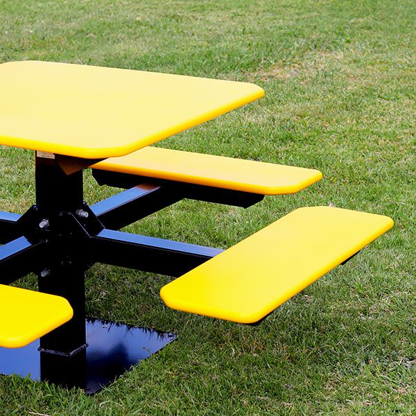 Heavy-Duty Outdoor Park Table Setting