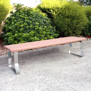 Heavy duty outdoor bench by Draffin Street Furniture