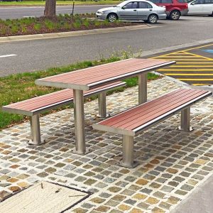 All weather commercial picnic table