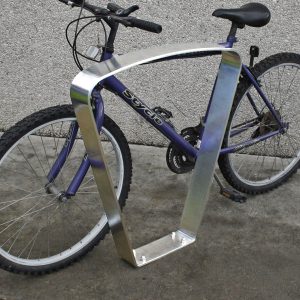 All stainless steel bike rail