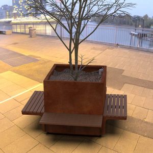 Hamilton Large Planter with seats