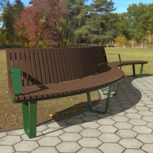 Wandin Curved Park Seats