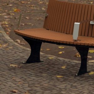 Wandin curved bench