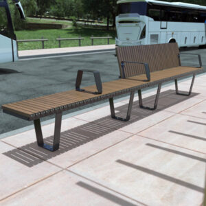 Wandin Bench and Seat with Flat Bar Legs