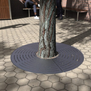 Stainless steel round tree grate