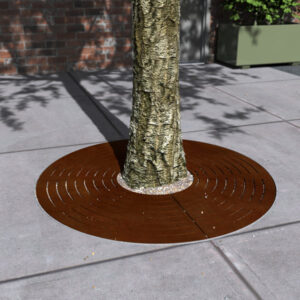 Round Corten Tree Grate