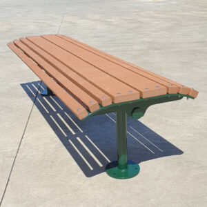 Post Mounted Bench with Enviroslat Battens