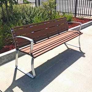 Park Seat Enviroslat Battens and Galvanised Frames