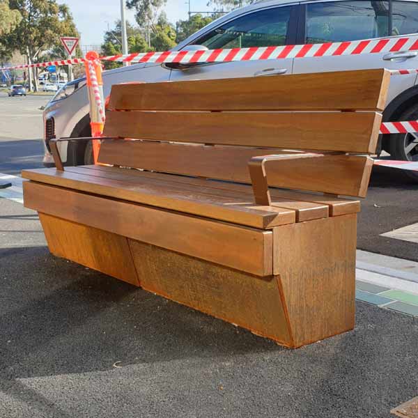 Upper Ferntree Gully Seat with Back