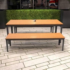 Glenelg Wide Bench and Table