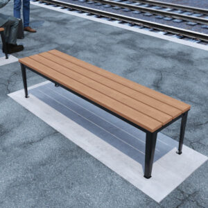 Glenelg Wide Bench with Enviroslat battens