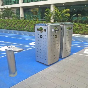 Monash University Stainless Steel Bin Surround