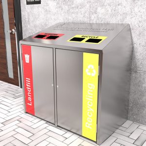 Dual Bay Rubbish Bin Surround