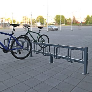 Double sided bike racks