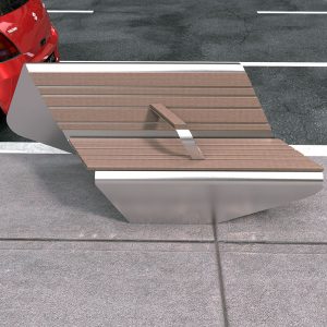 Stainless steel Seat with back