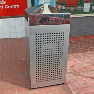 All Stainless Construction wheelie bin surround