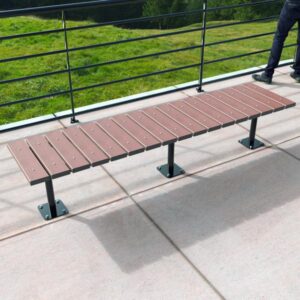 Fawkner Straight bench, Enviroslat battens