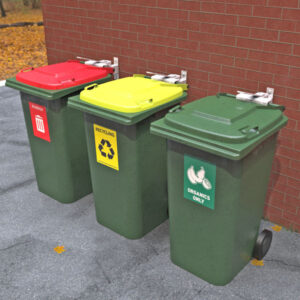 Wheelie Bin Wall Mounts