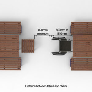 Wheelchair accessible clearances - DDA and Australian Standard Compliant Street Furniture