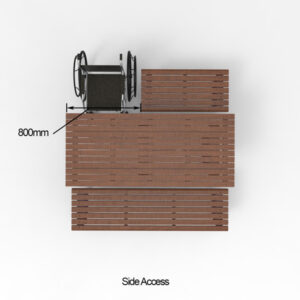 Wheelchair Clearance - DDA and Australian Standard Compliant Street Furniture