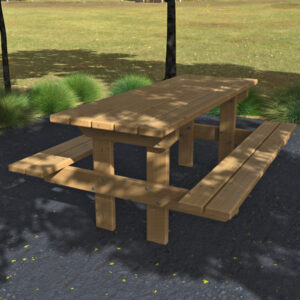 Cypress pine inground Table Setting