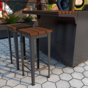 Bolt Down Bar Stool