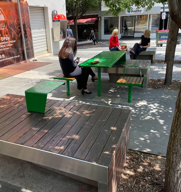 New tables on existing platform benches