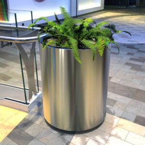 Stainless Steel Round Planter