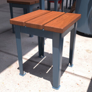 Bolt Down Outdoor Stool