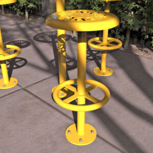 Bolt Down Outdoor Stool