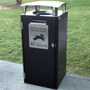 Dog Waste Bin with Bag Dispenser